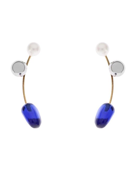 Dries Van Noten Blue Earrings