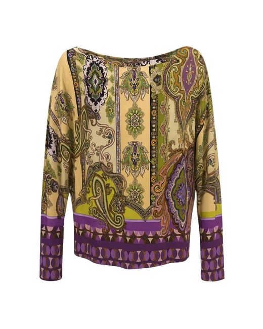 Clips Multicolor Langarm Pullover Weite Passform