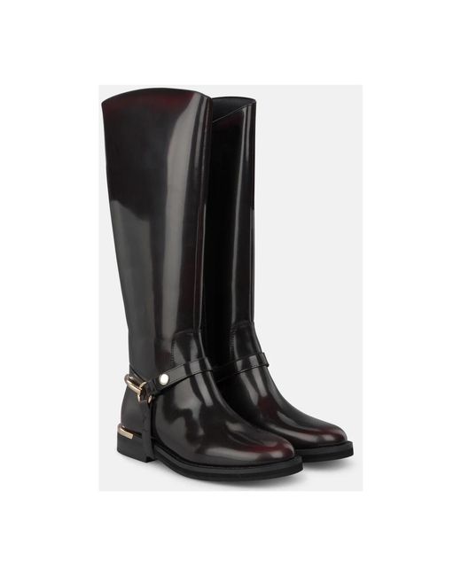 Alma En Pena. Black High Boots