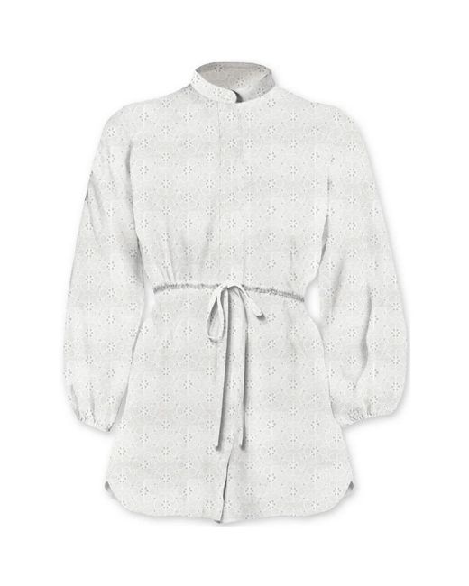 Mc2 Saint Barth White Short Dresses