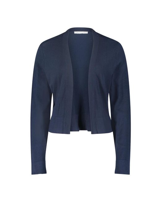BETTY&CO Blue Offener strick-cardigan,offener front cardigan,offener cardigan,eleganter offener cardigan