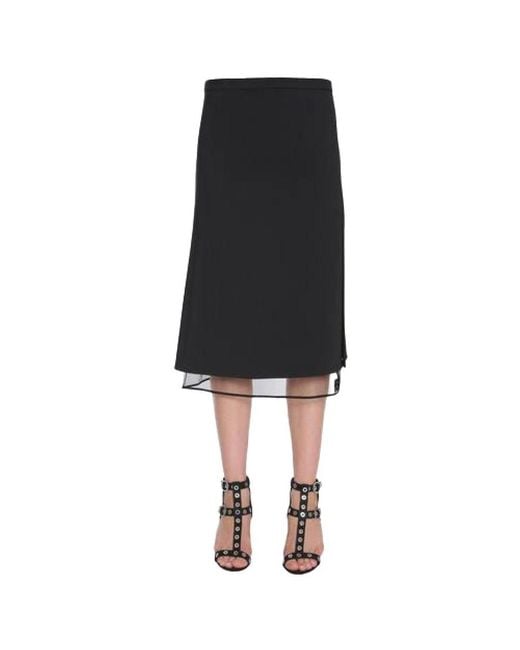 Versace Black Midi Skirts