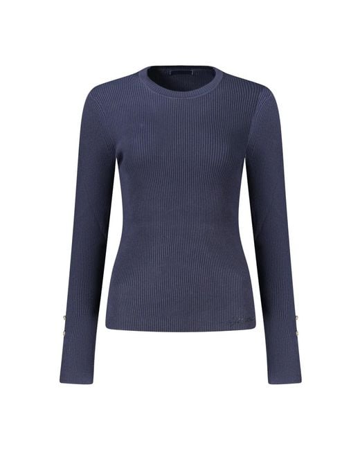 Guess Blue Round-Neck Knitwear