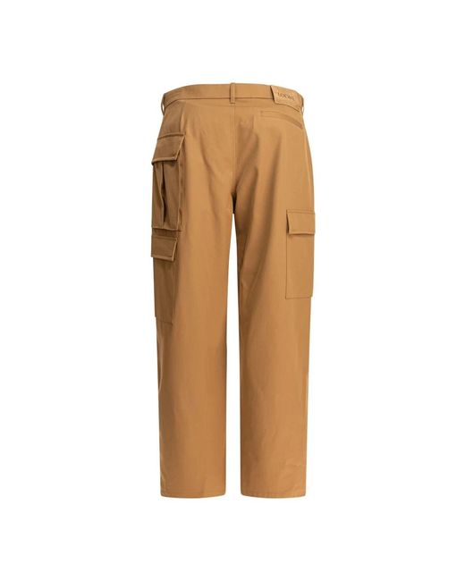 Loewe Cargo Broek Van Katoen En Zijde in het Natural voor heren
