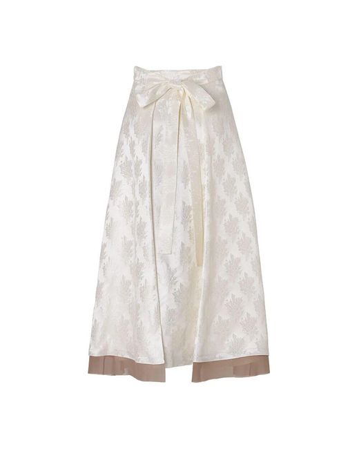 Midi Skirts Fendi de color White