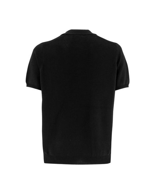 Drumohr Polo shirt kurzarm in Black für Herren