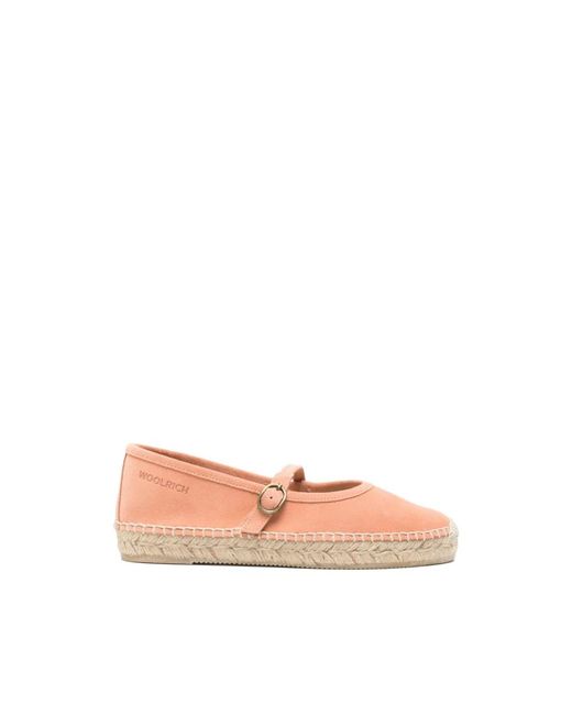 Woolrich Pink Suede Leather Ballets
