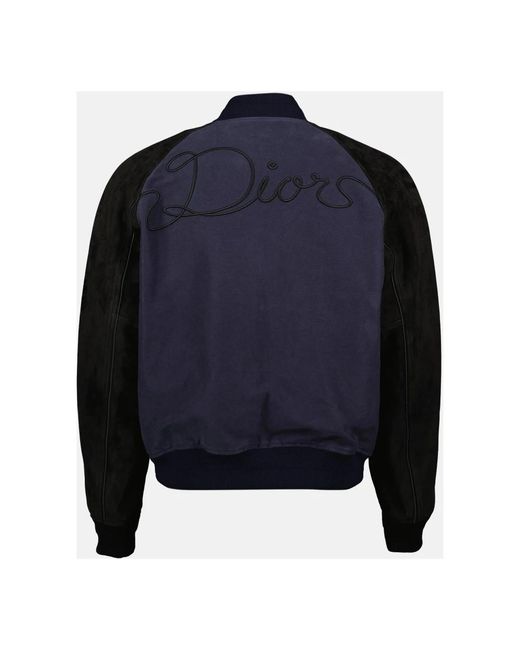 Dior Ribbon Varsity Jacket in het Blue voor heren