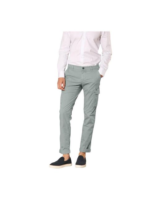 Mason's Innovative Extra Slim Fit Cargo Hose in Gray für Herren