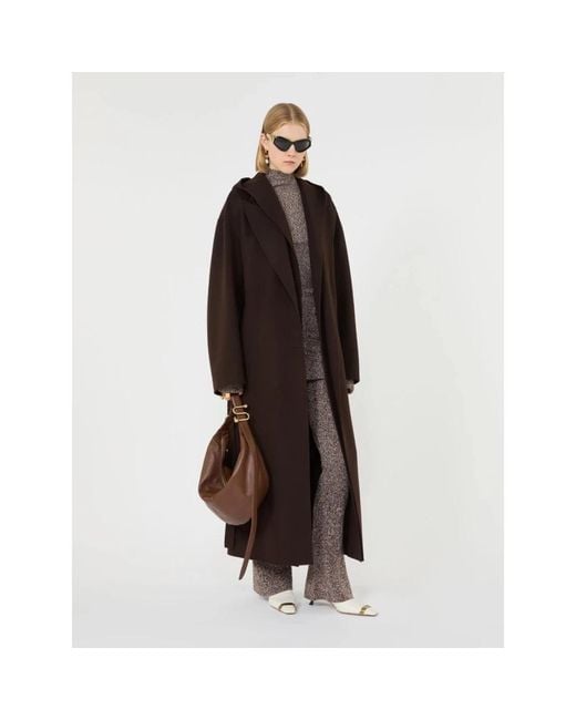 Sportmax Brown Belted Coats
