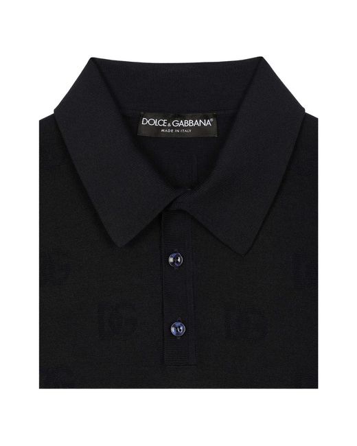 Dolce & Gabbana Klassisches polo shirt für männer in Black für Herren