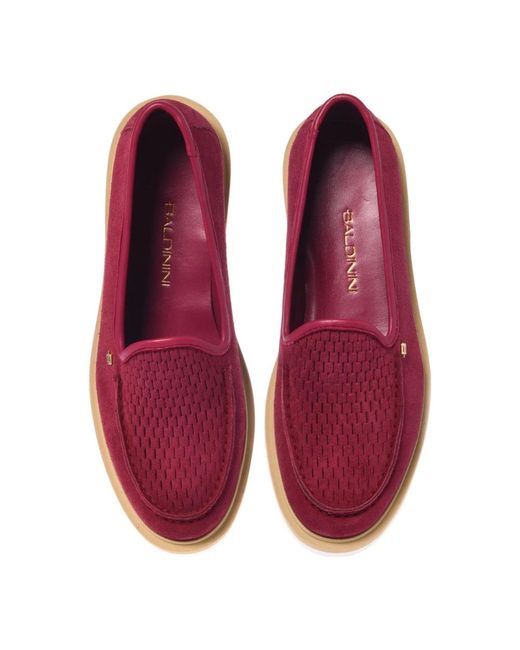 Baldinini Red Loafers