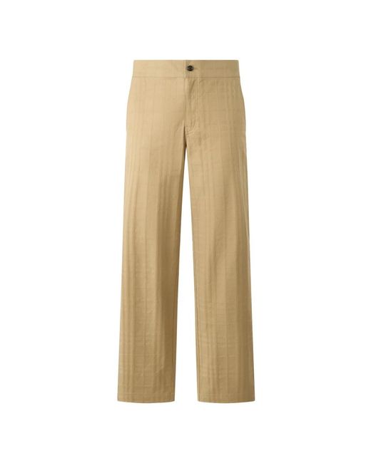 Burberry Natural Straight Trousers for men