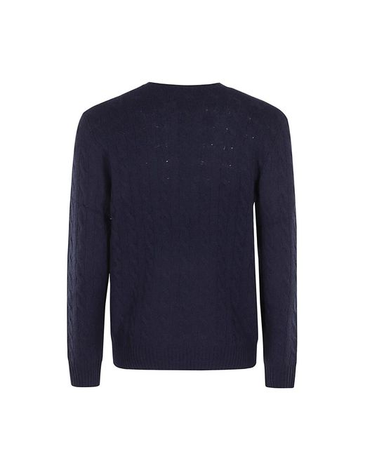 Polo Ralph Lauren Blue Round-Neck Knitwear for men