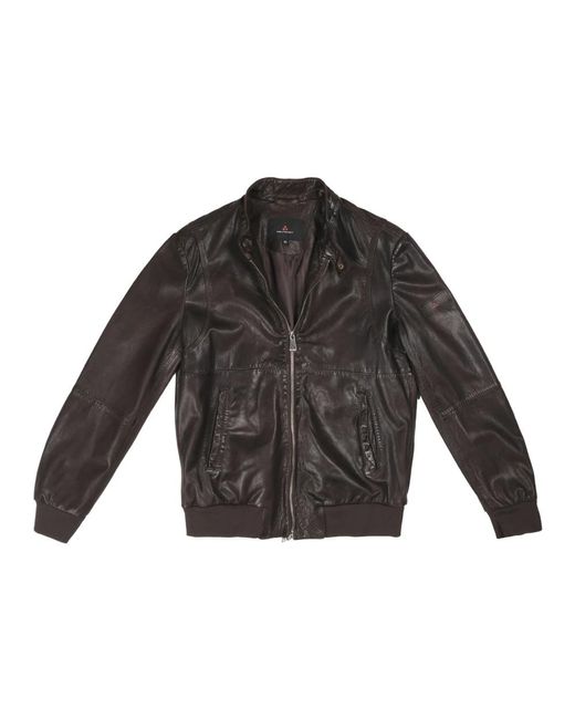 Peuterey Black Bomber Jackets for men