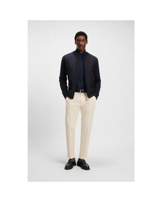 Boss Blue Zip-Throughs for men