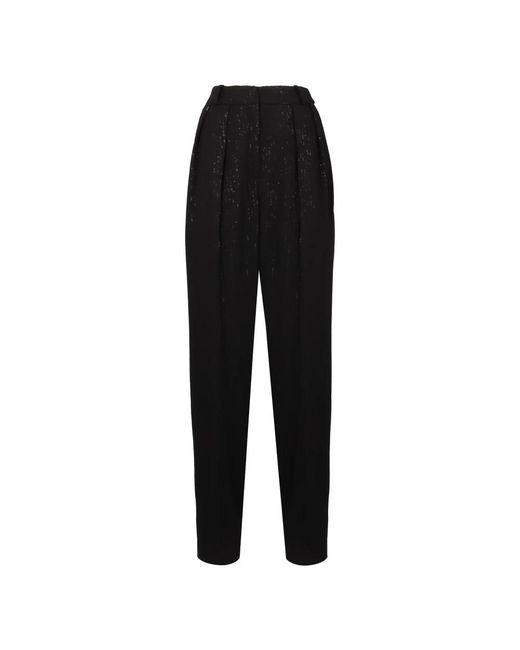 The Mannei Black Tapered Trousers