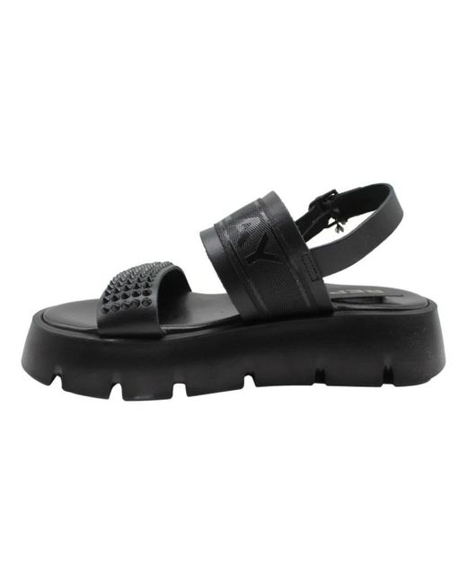 Replay Black Flat Sandals
