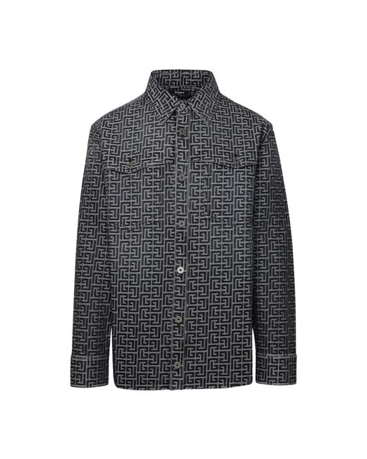 Balmain Gray Casual Shirts for men