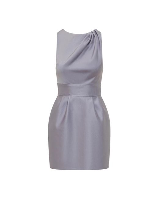 Elisabetta Franchi Gray Party Dresses