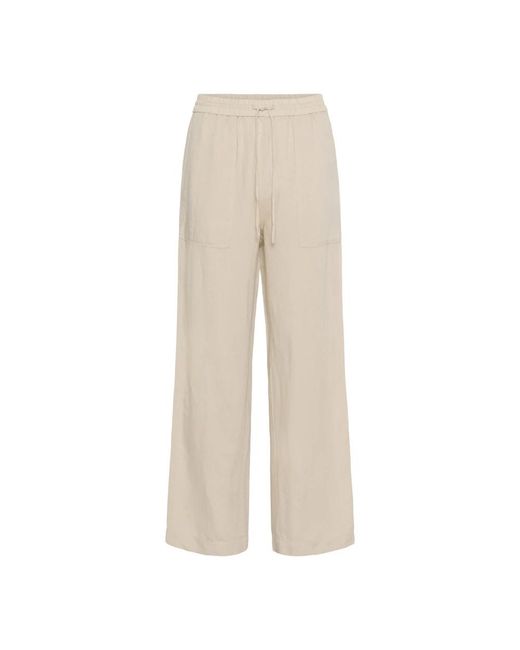 Part Two Wide Trousers in het Natural