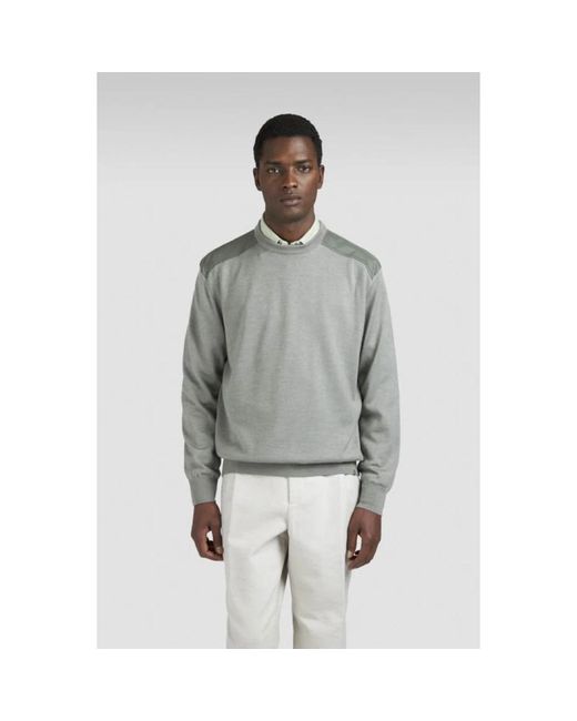 Paul & Shark Luxe Crewneck Sweater in het Gray voor heren