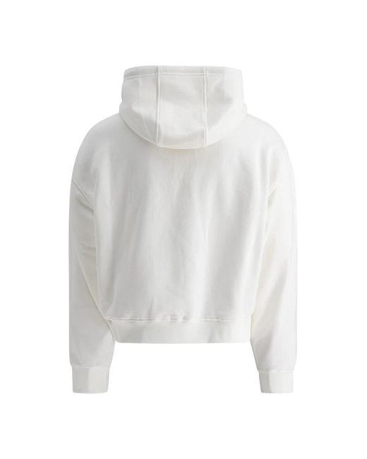 Marni Hoodies & Sweatvesten ,Wit ,Katoen Witte Logo Hoodie Sweatshirt Streetwear in het White voor heren