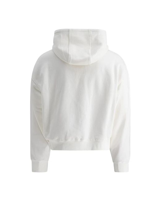 Marni Hoodies & Sweatvesten ,Wit ,Katoen Witte Logo Hoodie Sweatshirt Streetwear in het White voor heren