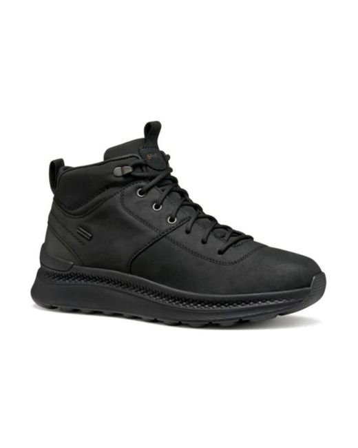 Geox Black Lace-Up Boots for men
