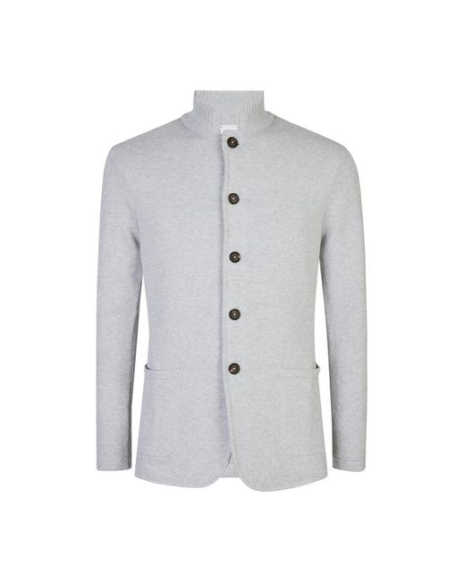 Cardigans Eleventy de hombre de color Gray