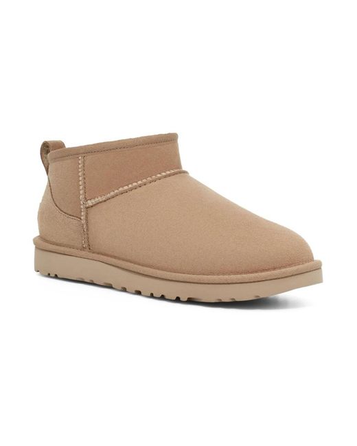 Ugg Schoenen ,Wol Classic Ultra Mini in het Natural