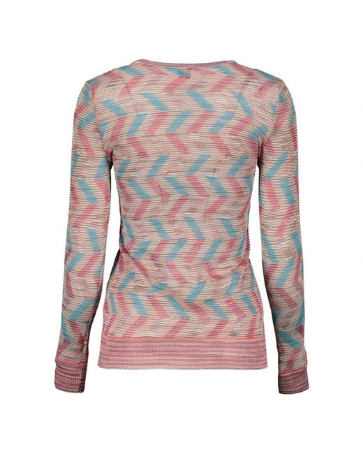 Missoni Pink Round-Neck Knitwear