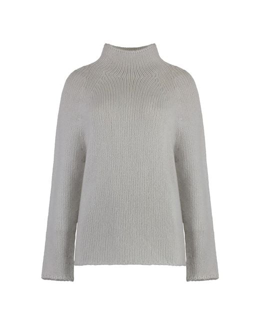 THE (Alphabet) Cashmere Coltrui Trui in het Gray
