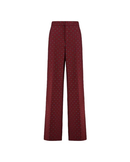 Etro Women's Red Wide Pants