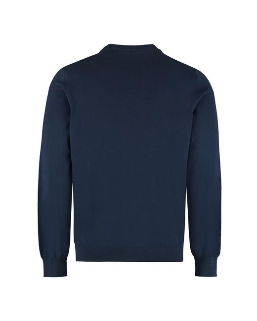 THE (Alphabet) Blue Round-Neck Knitwear for men