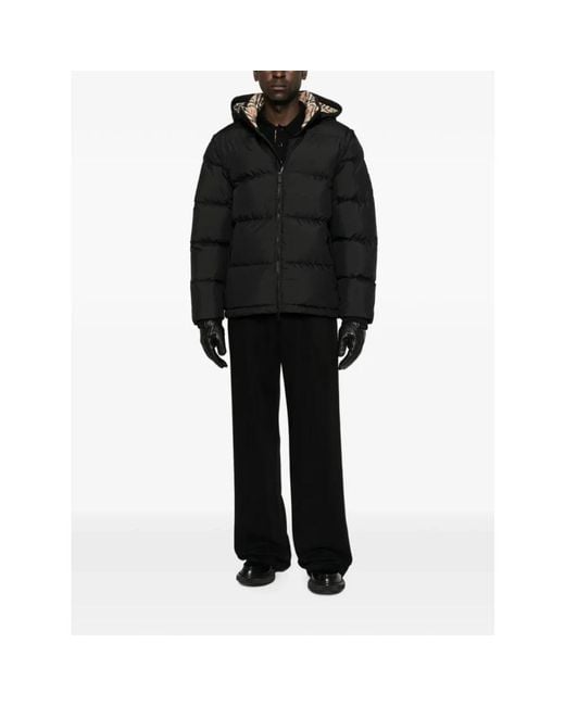 Winter Jackets Burberry de hombre de color Black