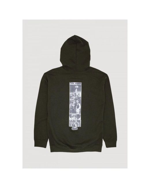 Fa Hoodies & Sweatvesten ,Zwart ,Katoen Dill Collage Zip Hoodie in het Green voor heren