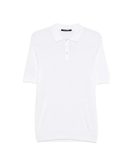 Tagliatore White Polo Shirts for men