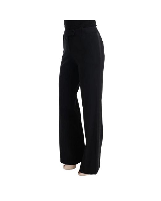 Ermanno Scervino Black Straight Trousers