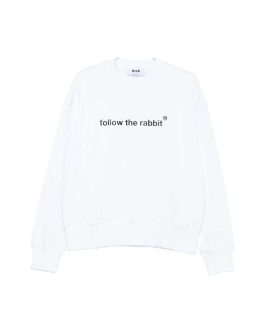 MSGM White Sweatshirts