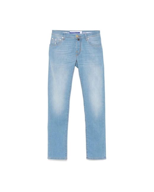 Jacob Cohen Hellblaue Jeans Mit Knopfleiste in Blue für Herren