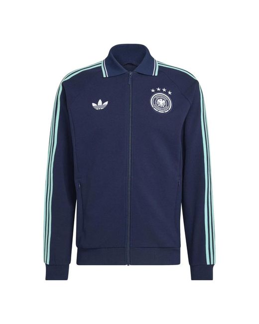 Adidas Dfb A Og Jacket in het Blue voor heren