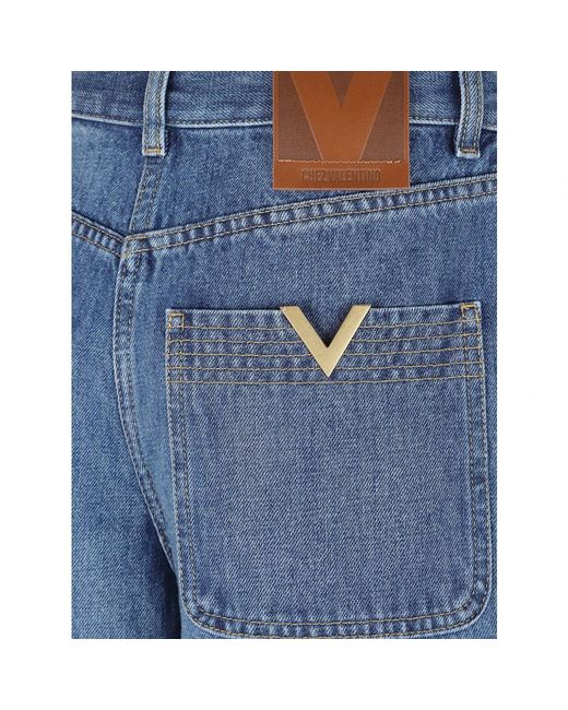 Valentino Garavani Blue Wide Jeans