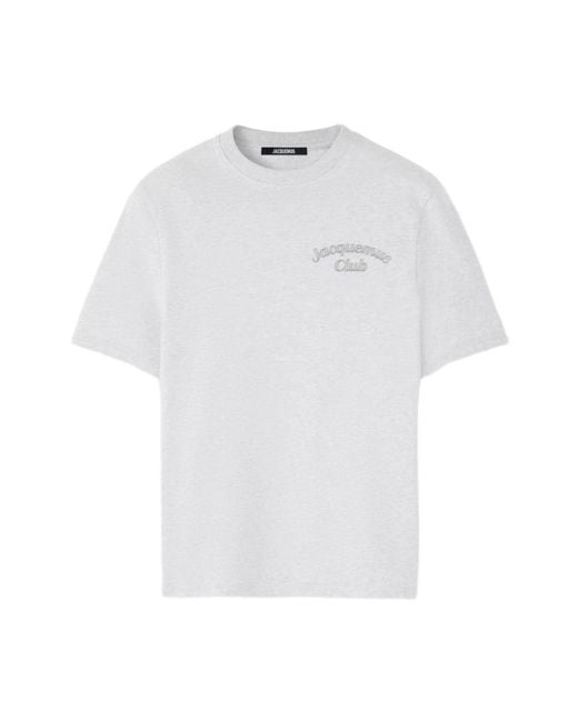Jacquemus Cotton Jersey T -shirt in het Gray voor heren