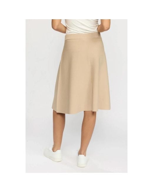 2-Biz Natural Midi Skirts