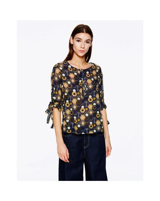 Manila Grace Blouses in het Blue