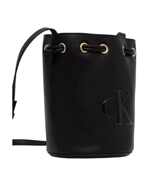 Calvin Klein Black Bucket Bags