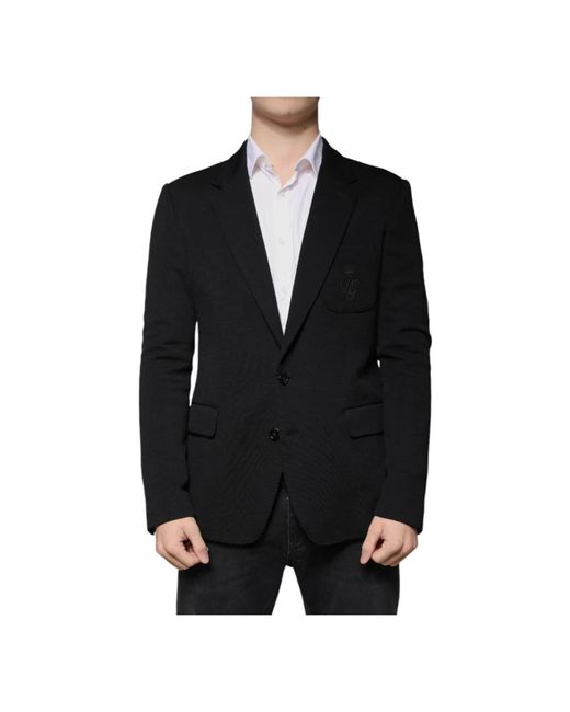 Blazers di Dolce & Gabbana in Black da Uomo