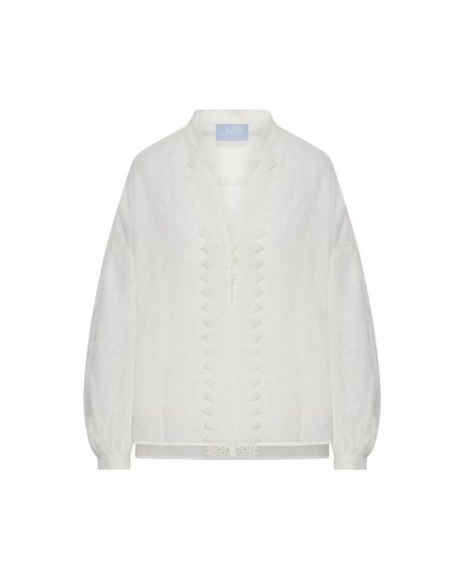Seafarer White Blouses