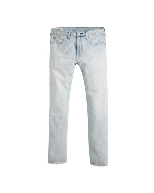 Levi's 502 Taper Lichtgewicht Linnen+ Denim Jeans in het Blue voor heren